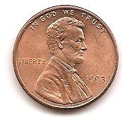  USA 1 Cent 1993 #54   