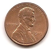  USA 1 Cent 1989 #54   