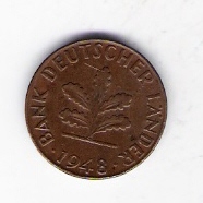 Deutschland Bank Deutscher Länder 1 Pfennig J.Nr.376 1948 G 