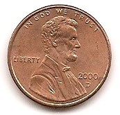  USA 1 Cent 2000 D #57   