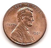  USA 1 Cent 1985 #58   