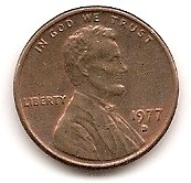  USA 1 Cent 1977 D #61   