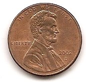  USA 1 Cent 2002 D #61   
