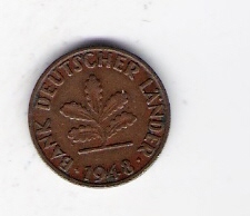 Deutschland Bank Deutscher Länder 1 Pfennig J.376 1948 F 