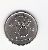  Niederlande 10 Cent 1955 N Schön Nr.66   