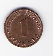 Deutschland  1 Pfennig 1966 F 