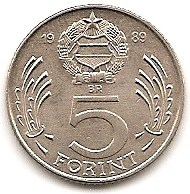  Ungarn 5 Forint 1989 #363   