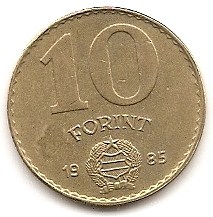  Ungarn 10 Forint 1985 #363   