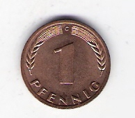 Deutschland  1 Pfennig 1970 G siehe Bild