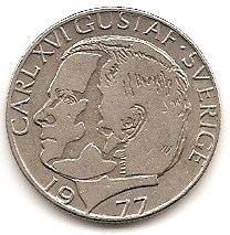  Schweden 1 Krona 1977 #378   