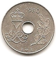  Dänemark 25 Ore 1980 #378   