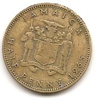  Jamaica 1/2 Penny 1965 #394   
