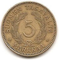  Finnland 5 Markka 1931 #395   