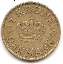  Dänemark 1 Krone 1925 #400   