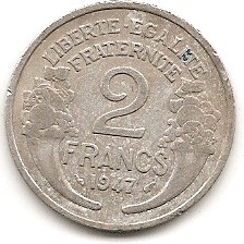  Frankreich 2 Francs 1947 #401   