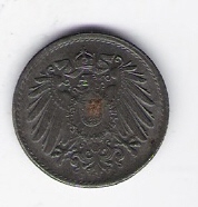 Dt.Reich  5 Pfennig Fe 1921 J 