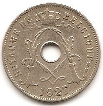  Belgien 25 Centimes 1927 #404   