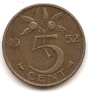  Niederlande 5 Cent 1952 #411   