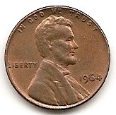  USA 1 Cent 1964 #416   