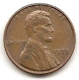  USA 1 Cent 1973 #417   