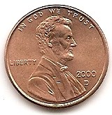  USA 1 Cent 2000 D #417   