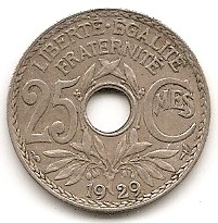  Frankreich 25 Centimes 1929 #419   