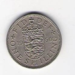  Grossbritannien 1 Shilling 1960 K-N Schön Nr.390 KM-Nr.904   