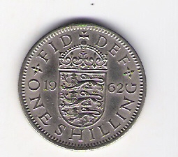  Grossbritannien 1 Shilling 1962 K-N Schön Nr.390 KM-Nr.904   