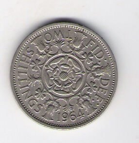  Grossbritannien 2 Shillings 1964 K-N Schön Nr.392 KM-Nr.906   