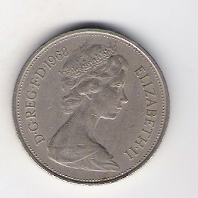  Grossbritannien 10 New Pence 1968 K-N  Schön Nr.405   