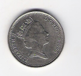  Grossbritannien 10 Pence 1996 K-N  Schön Nr.454   