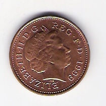  Grossbritannien 1 Penny St,K galvanisiert  1999  Schön Nr.479   