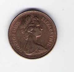  Grossbritannien 1 New Penny Bro 1975  Schön Nr.402   