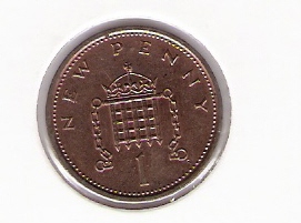  Grossbritannien 1 New Penny Bro 1980  Schön Nr.402   