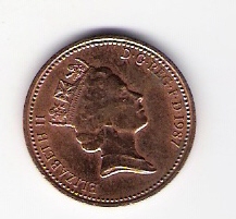  Grossbritannien 1 New Penny Bro 1987  Schön Nr.425   