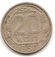 Sowjetunion 20 Kopeken 1957 #434   
