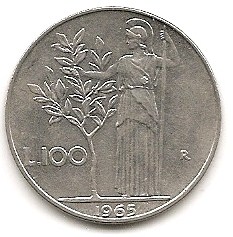  Italien 100 Lire 1965 #439   