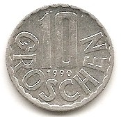  Österreich 10 Groschen 1990 #443   
