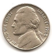  USA 5 Cent 1964 #445   