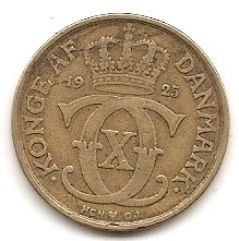  Dänemark 1 Krone 1925 #447   