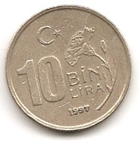  Türkei 10000 Lira 1997 #457   