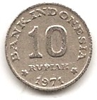  Indonesien 10 Rupiah 1971 #458   